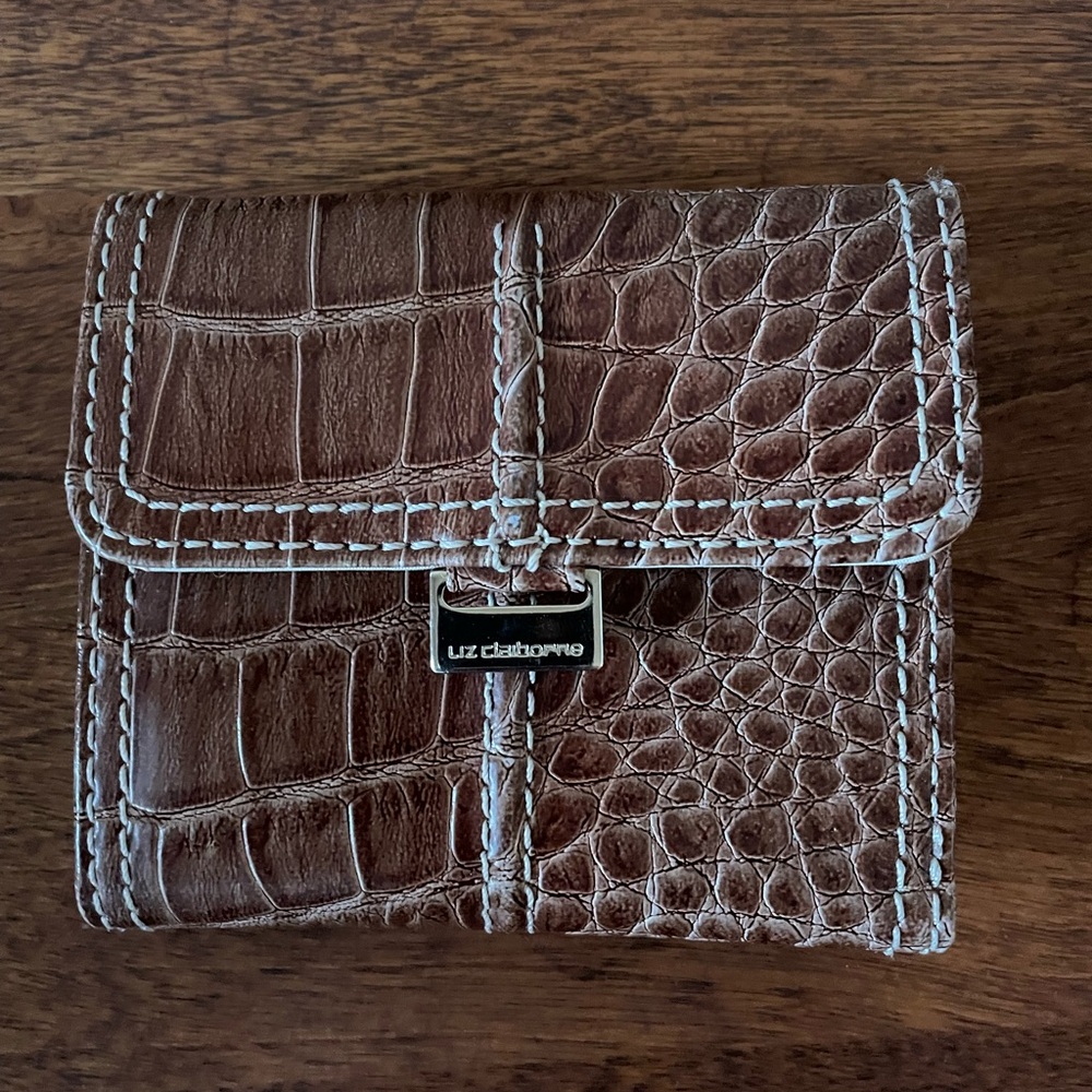 Brown Crocodile Embossed Wallet